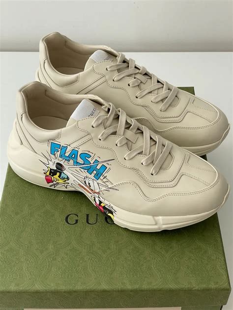 women's disney x gucci donald duck rhyton sneaker|gucci rhyton duck.